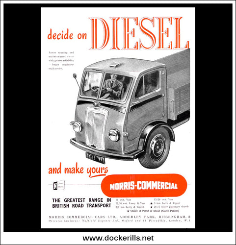 Morris Commercial. Original Vintage Advert From March, 1950.