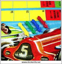 Motor Racing. Vintage Board Game c. 1950's 4.