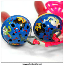 Musical Skipping Rope. Vintage Tin Plate Novelty Skipping Rope Featuring Mickey Mouse etc,. Japan.
