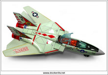 F-14A Jet Fighter "Tomcat". Vintage 1960's Tin Plate Battery Operated Novelty Toy Aeroplane, Nomura, Japan 2.
