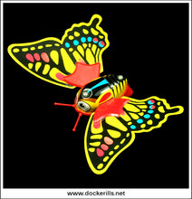 Flutterfly, Novelty Tin Plate Toy. Clockwork / Wind-Up Novelty Toy, Nomura / Mikuni, Japan 2.