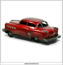 Orion Saloon. Vintage 1950's Tin Plate Friction Drive Toy Car, Nomura, Japan 3.