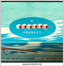 Venture Cabin Cruiser, Nurseryland Products Regd., England. Vintage circa 1950's, toy Boat 3.