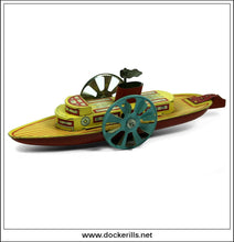Paddle Boat No. 70, 1936. Vintage Tin Plate Toy, Wells-Brimtoy Distributors Ltd., Great Britain 2.