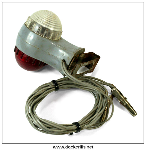 Vintage Clip On Automotive Parking Light And Cable.