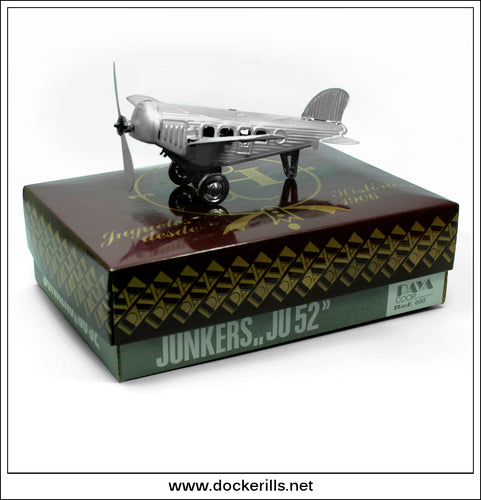 Junkers JU52, Paya, Spain. Vintage Tin Plate Clockwork Aeroplane 1.