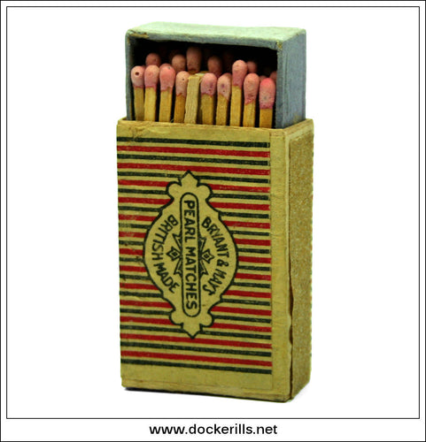 Pearl Matches, Bryant & May Ltd. Vintage Original Matchbox With Contents.