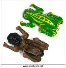 Jumping Frog. Vintage Tin Plate Penny Toy / Novelty Toy, Gemany 1.