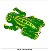 Jumping Frog. Vintage Tin Plate Penny Toy / Novelty Toy, Gemany 2.