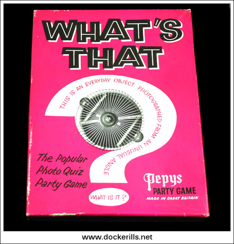 What's That, Pepys, Vintage Party Game.