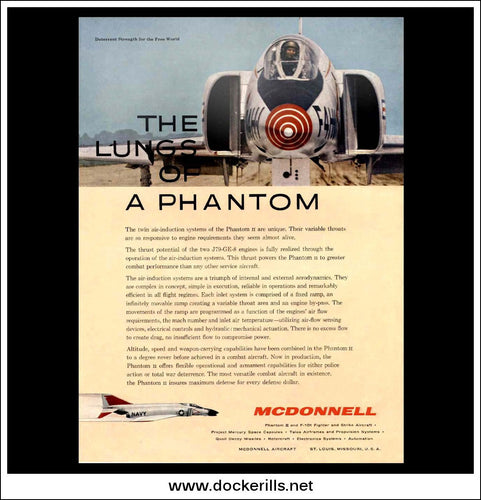McDonnell Phantom II. Original Vintage Advert From 1961.