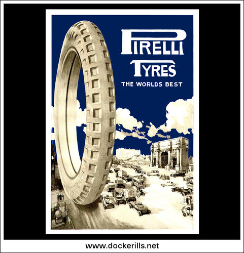 Pirelli Tyres. Original Vintage Advert From June 26th, 1920.