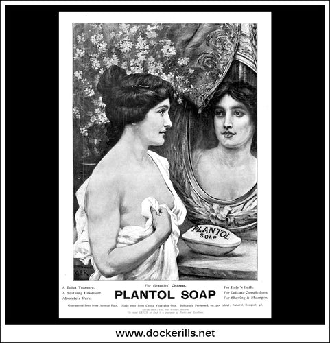 Plantol Soap. Original Vintage Advert From November 18th, 1905.