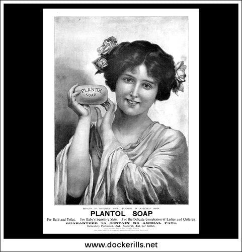 Plantol Soap. Original Vintage Advert From September 23rd, 1905.