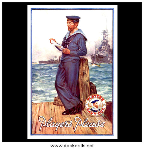 Player's Navy Cut Cigarettes. Original Vintage Advert From July 13th, 1932. HMS Invincible.