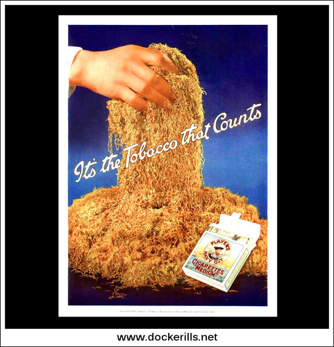 Player's Navy Cut Cigarettes. Original Vintage Advert From January 15th, 1936.