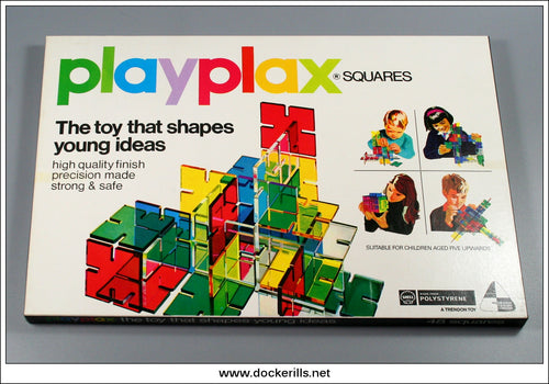 Playplax Squares Construction Toy, Trendon Ltd., Patrick Rylands. 48 Squares In Original Box 1.