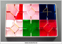 Playplax Squares Construction Toy, Trendon Ltd., Patrick Rylands. 36 Squares In Original Box 2.