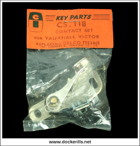 Key Parts Points / Contact Set CS. 118 - Vauxhall Victor. Replacing Delco 7953448. New, Unused.