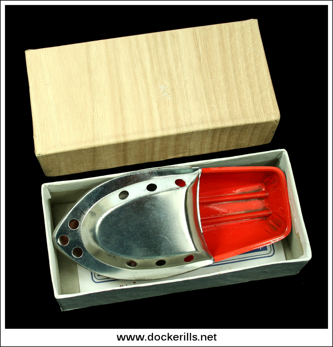 Pop Pop Boat (Silver). Tin Plate Novelty Toy, India.