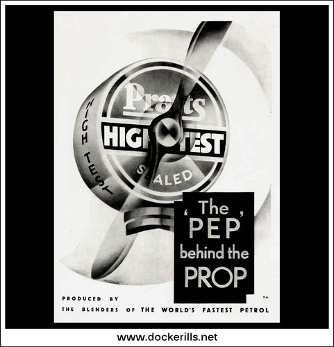 Pratts Aviation Fuel. Original Vintage Advert From May 24th, 1933.