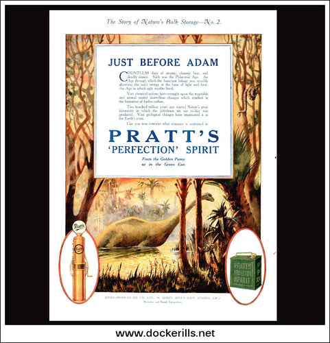 Pratt's Perfection Oil. Original Vintage Advert From July 2nd, 1921.