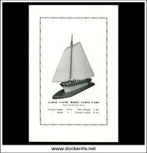 Original Premlight Electric Lamp Catalogue (Yacht, Light House, Anchor, Barrel Shaped Lamps) Sample Page.