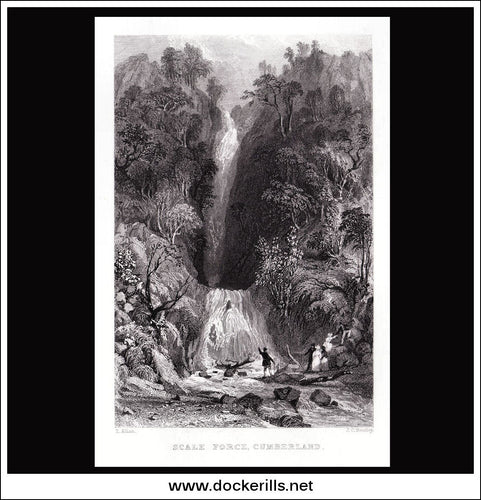 Anique print a view of Scale Force Cumberland England