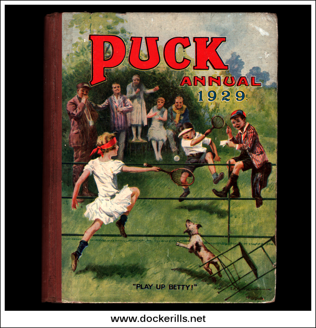 Puck Annual, 1929. Tennis Cover 