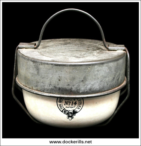 The Queen's Pudding Basin No. 14, Challis Patent. Antique Pudding Basin / Boiler 1.