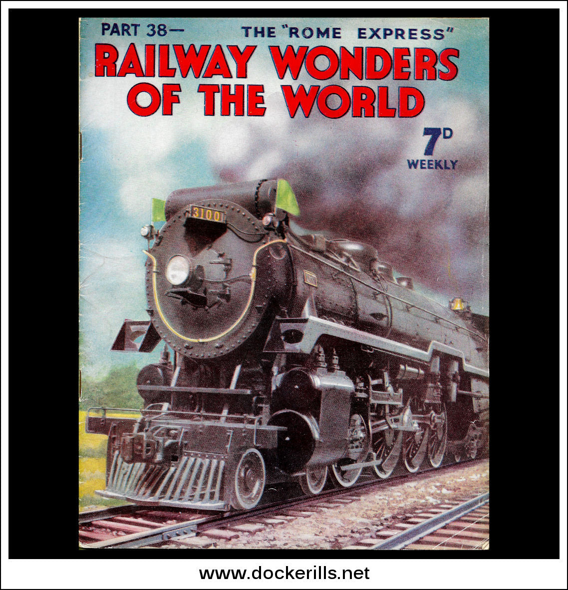 Railway Wonders Of The World Magazine No. 38. 1935. Cover - A Canadian ...