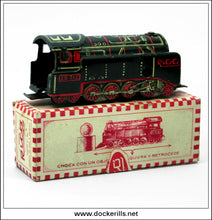 Locomotora No. 144, Rico, Spain. Vintage Tin Plate Novelty Clockwork Locomotive.