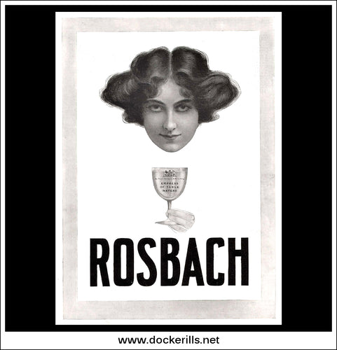 Rosbach Table Waters. Original Vintage Advert From July 29th, 1905.