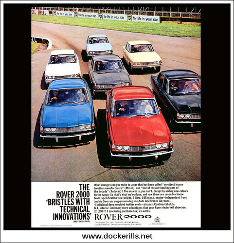 Rover 2000. Original Vintage Advert From October 23rd 1965