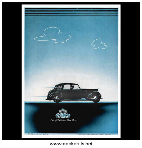 Rover. One Of Britains Fine Cars. Original Vintage Advert From November 24th 1939