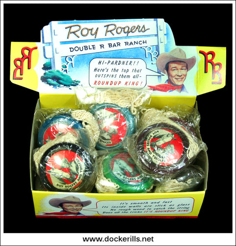 Roy Rogers, Double R Bar Ranch, Roundup King Yo-Yo. All Western Plastics Inc. Nebraska, USA.