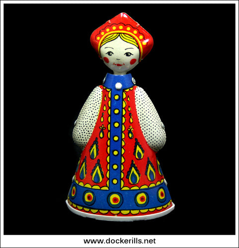 Russian Doll Dancer USSR Tin Toy 2.