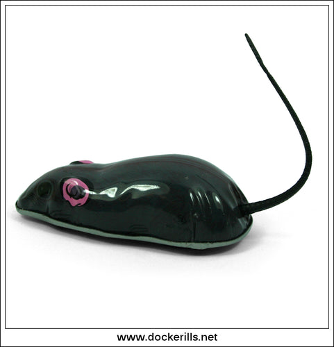 Mouse. Vintage Tin Plate Novelty Toy. Saito, Japan.
