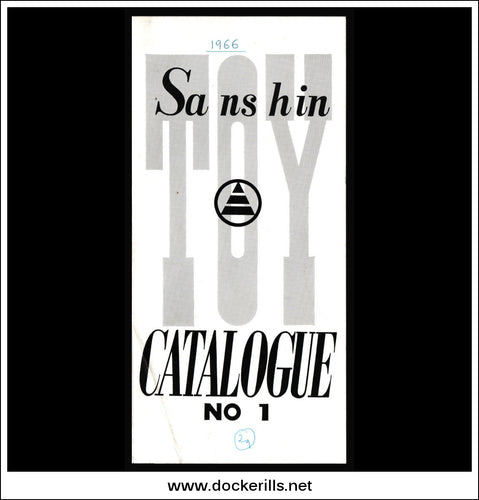 Original Vintage Sales Catalogue / Brochure for Sanshin Co., Ltd., 1966. Tin Plate Toys.