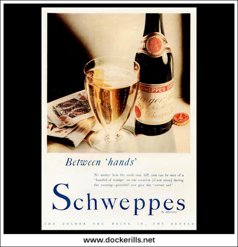 Schweppes. Original Vintage Advert From December 23rd, 1936.