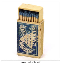 Scottish Bluebell Matches, Bryant & May Ltd. Vintage Original Matchbox With Contents 1.