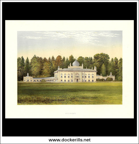 Sezincot, Near Morton-In-The-Marsh, Gloucestershire, England. Antique Print, Chromoxylograph 1880.