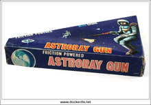 Astroray Gun. Vintage Tin Plate Toy Space Ray Gun, Shudo, Japan. Triangular Box 3.