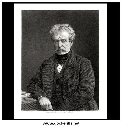 Sir Colin Campbell, Lord Clyde. Antique Print, Steel Engraving c. 1880.