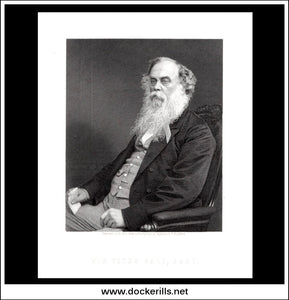 Sir Titus Salt Bart. Antique Print, Steel Engraving c. 1880.