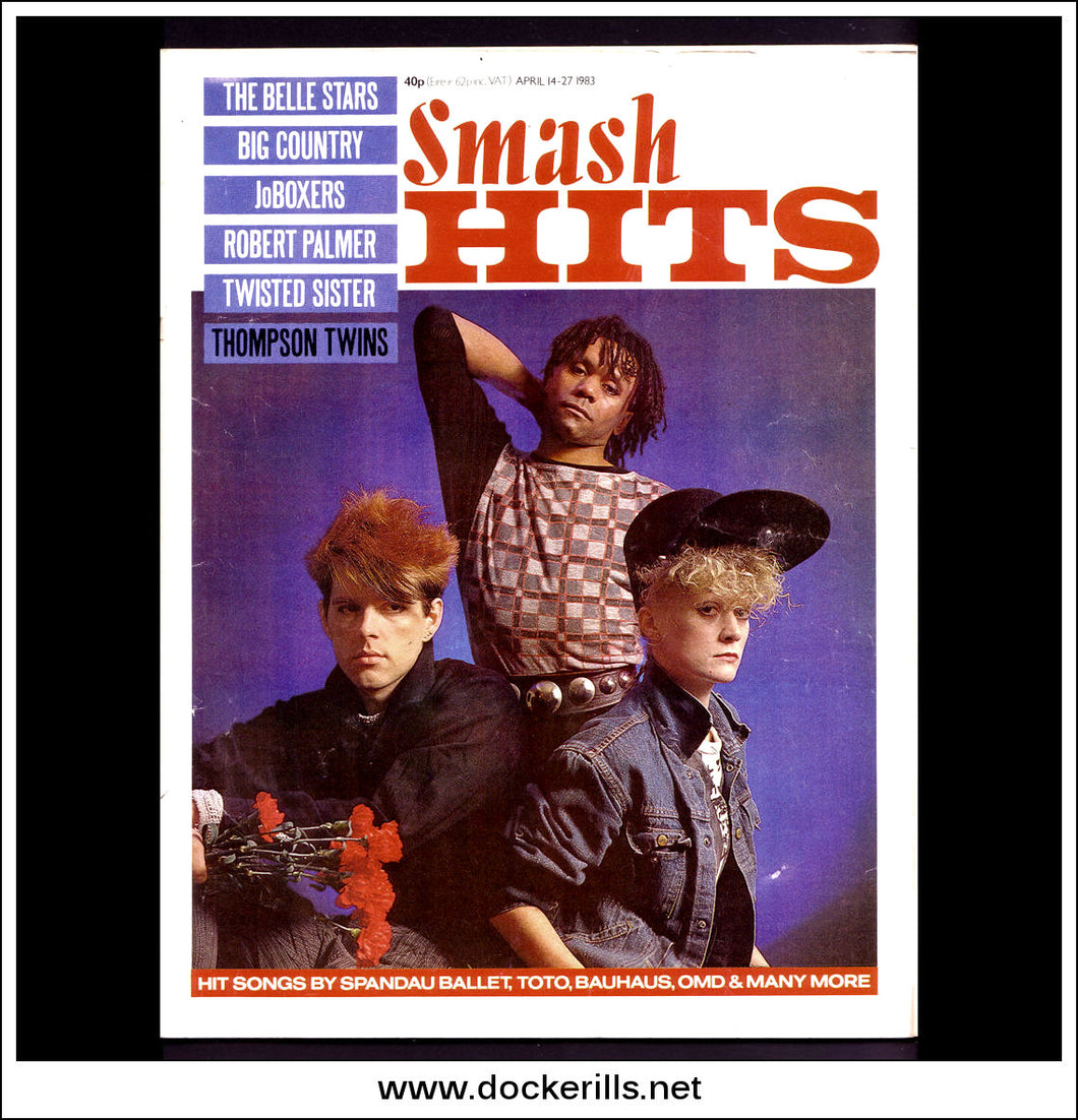 Smash Hits Magazine, April 14 - 27, 1983. Vol. 5, No. 8.