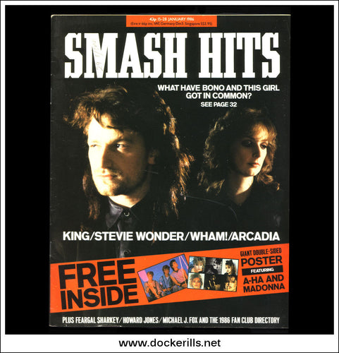 Smash Hits Magazine, January 15 - 28, 1986. Vol. 8, No. 2.