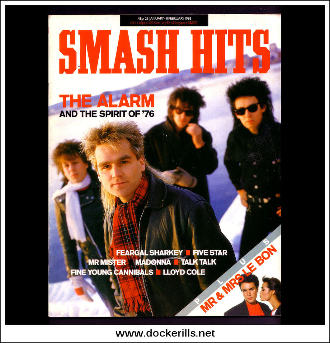 Smash Hits Magazine, January 29 - February 11, 1986. Vol. 8, No. 3.