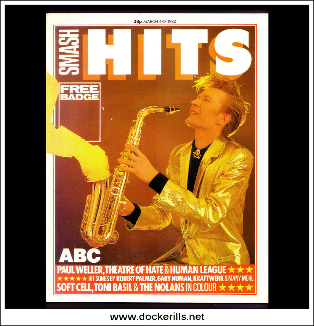 Smash Hits Magazine, March 4-17, 1982. Vol. 4, No. 5.