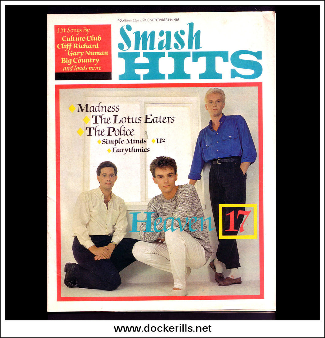 Smash Hits Magazine, September 1 - 14, 1983. Vol. 5, No. 18.